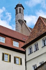 Obraz premium Turm der Johanniskirche, Rothenburg o. d. T.