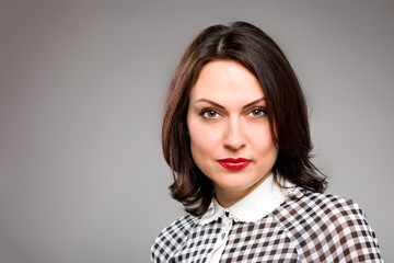 Obraz premium Portrait of happy young business woman