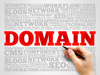 DOMAIN word cloud, business concept