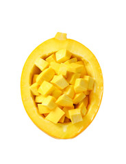 diced yellow pumpkin