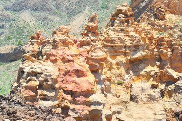 View of the rocks, Tenerife, Canary islands, Spain