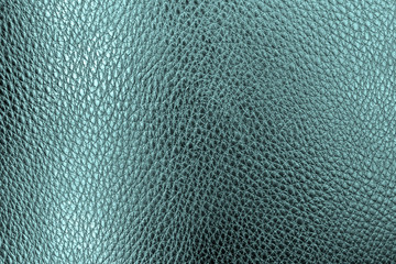 Closeup green leather texture. leather background. and  leather surface. for design with copy space for text or image.