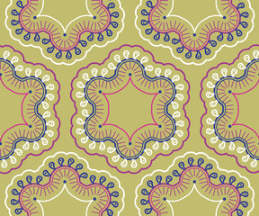 Luxury Seamless pattern vector illustration, oriental pattern, ethnic pattern