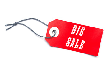 Big Sale Verkaufs Label aus Pappe mit Ausverkauf Discount Botsch