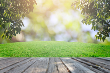 The bokeh and grass on background retouch