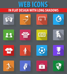 Soccer icons set