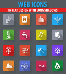 Set of Fuel icons set