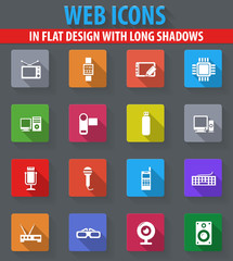 Gadget icons set