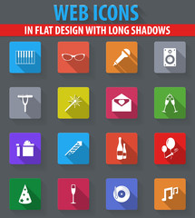 Party icons set