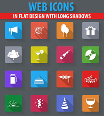 Party icons set