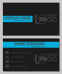 Naklejka premium Business card template.