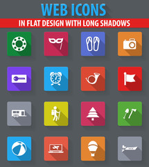 Travel icons set