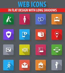 Valentine day icons set