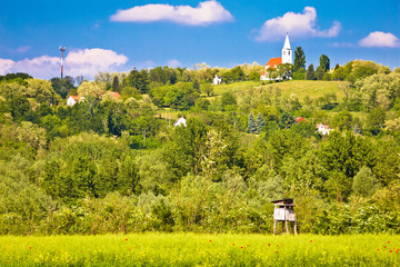Village and landscape of southern Hungary