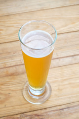 Craft beer in the glass