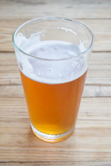 Craft beer in the glass