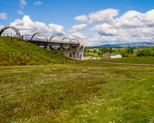 May 23rd 2016. Falkirk, Scotland, UK. The Falkirk Wheel boat lift, Falkirk, Scotland, UK