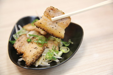 Japanese grilled pork , japanese food