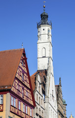 Rothenburg ob der Tauber, Gebäude am Marktplatz