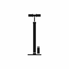 Bicycle pump icon, simple style
