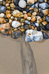 Sand and pebbles