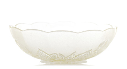 Empty Old Glass Bowl