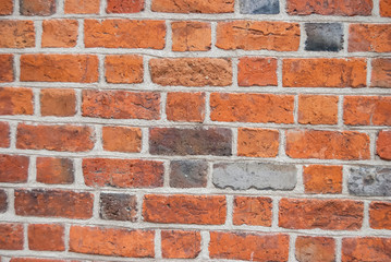 Obraz premium Background of red brick wall pattern texture