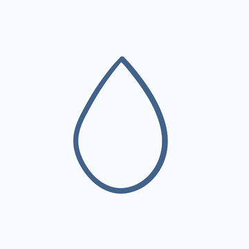 recommend clip art: Water drop sketch icon.