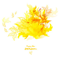 Abstract autumn design