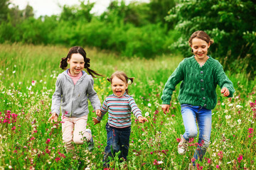 Fototapeta premium Children happiness outdoors.