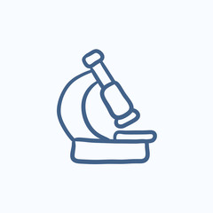 Microscope sketch icon.