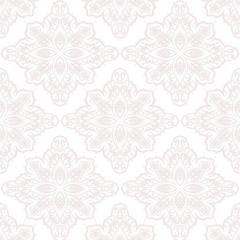 Vector Ornament lace pattern. Vintage element for design in Victorian style. Ornate floral decor for wallpaper, fabric, textures, invitation, cards. Rose quartz color