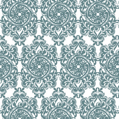 Vector floral pattern in Eastern style. Ornamental lace pattern for wedding invitations and greeting cards, backgrounds, fabrics, textile. Traditional pastel decor