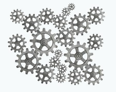 cog cogs on white background