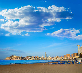 Benidorm Poniente beach in Alicante Spain