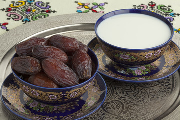 Festive Moroccan milk and dates