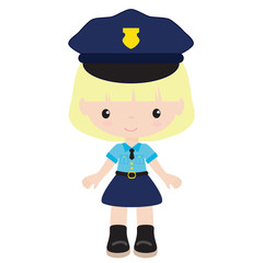 Police officer vector illustration 
