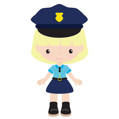 Police officer vector illustration 
