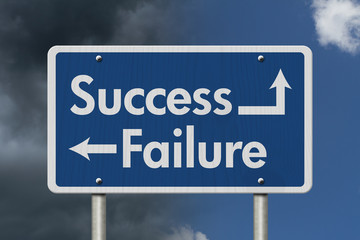 Fototapeta premium Difference between Success and Failure