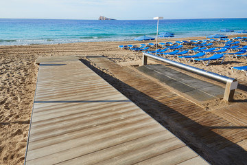 Obraz premium Benidorm Levante beach in Alicante Spain