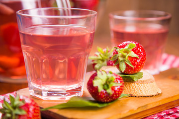 hot strawberrys compote