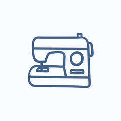 Sewing-machine sketch icon.