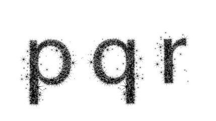 three letters of the alphabet