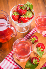 hot strawberrys compote