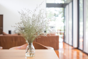 Vase on a table in the living room
