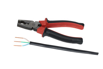 ELECTRIC CABLE and pliers