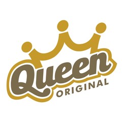 Queen crown typography