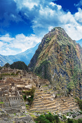 Fototapeta na wymiar Machu Picchu and Huayna Picchu