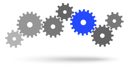 gears for cooperation symbolism