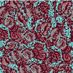 Abstract floral blossom pattern
